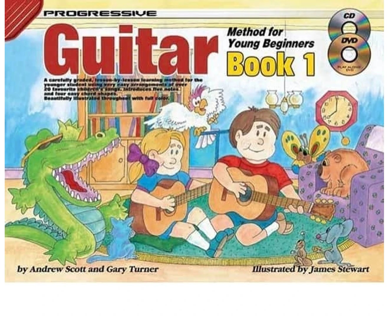 Progressive Guitar Method 1 for Young Beginners Lesson Book with Online Lessons