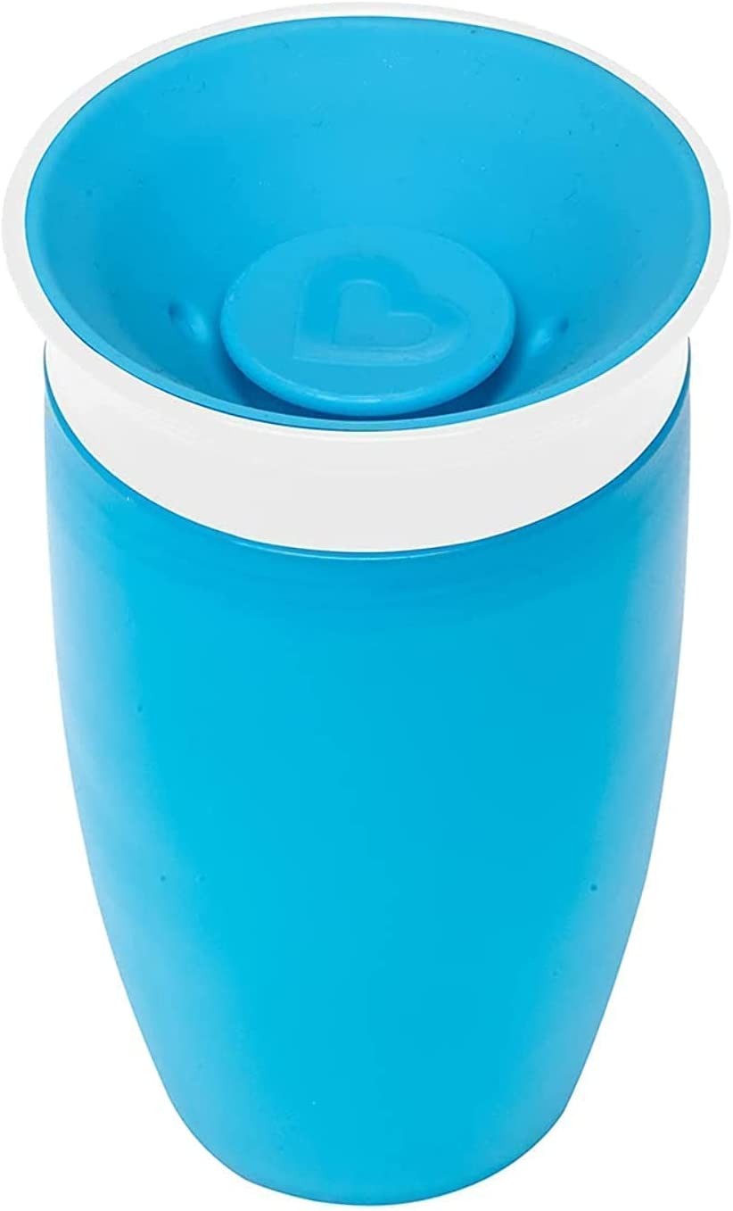 Munchkin Miracle 360 Degree Sippy Cup, 296 Ml Capacity (Colours May Vary – Green, Pink, Orange, Blue)