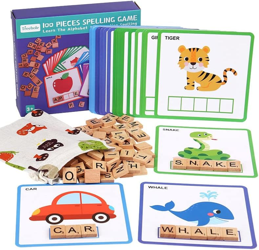 Great Choice Products Wooden Cvc Word Spelling Games,Kindergarten