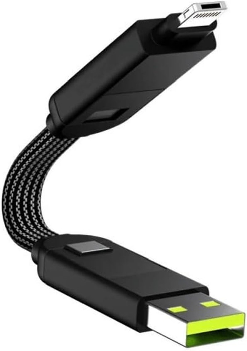 Rolling Square Incharge X Charging/Data Transfer Cable, Black