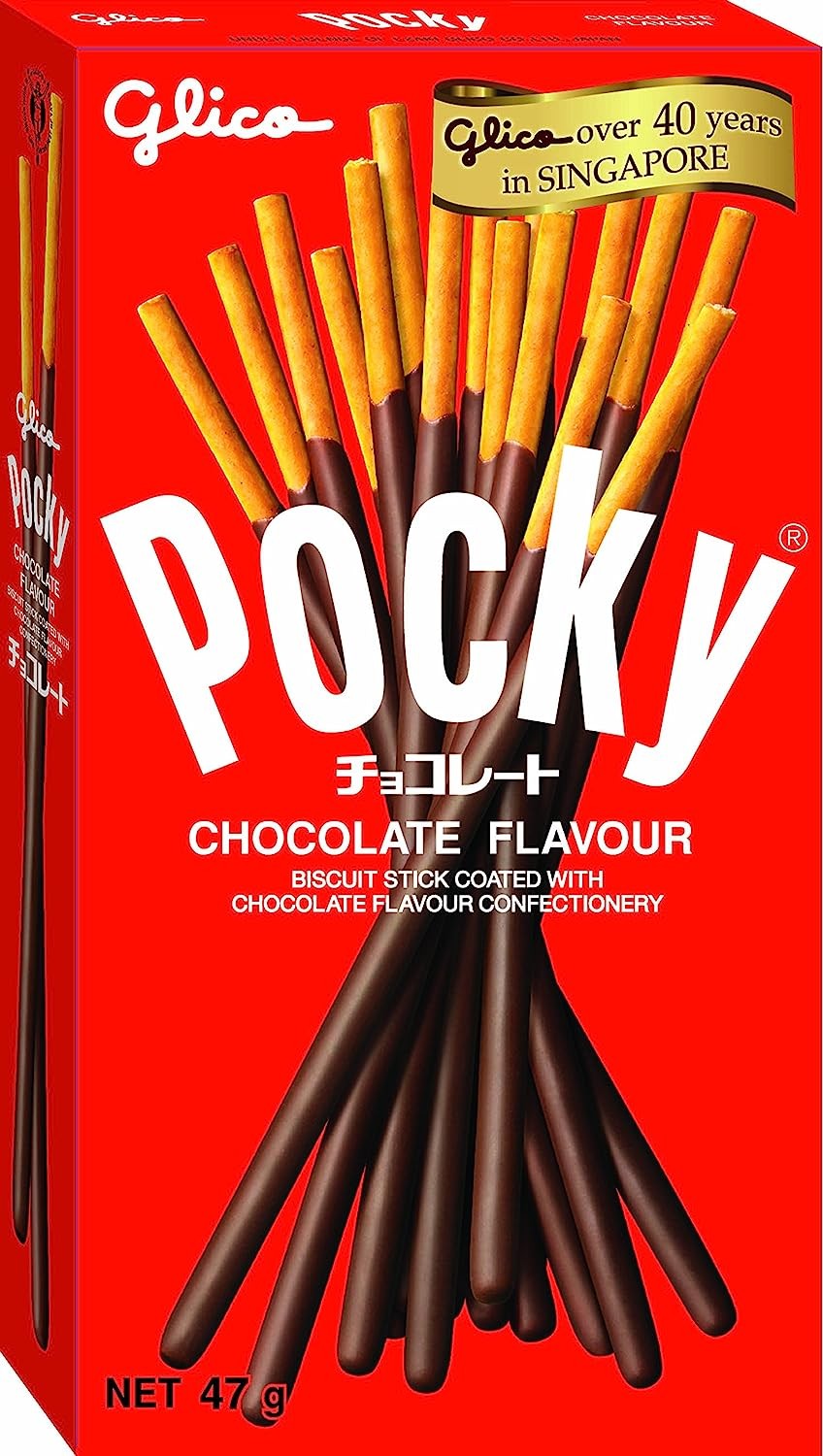 Glico Pocky Chocolate Flavour Biscuit Sticks 47 G