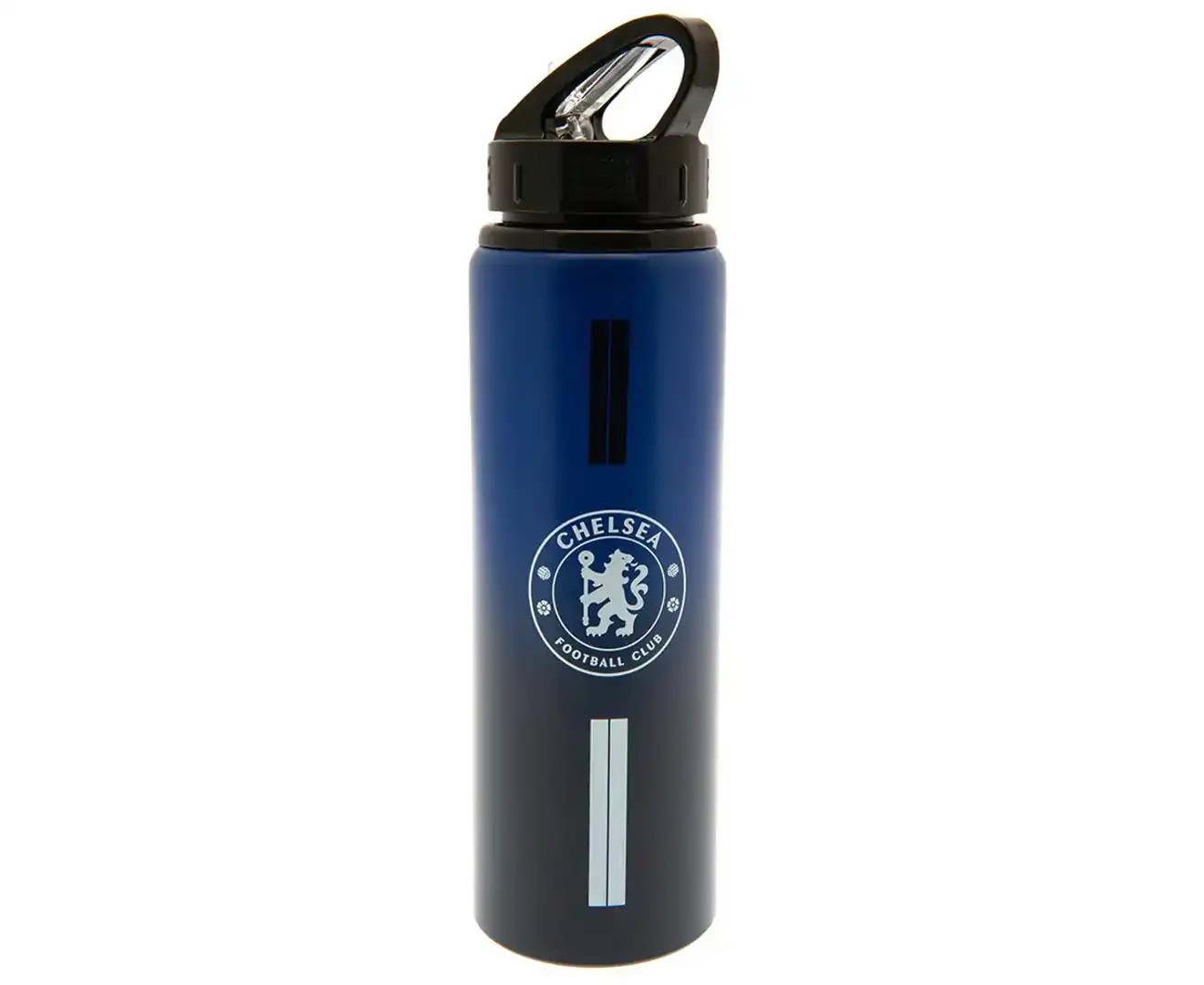 Chelsea FC Stripe Aluminium Water Bottle (Royal Blue/Black) – TA9286