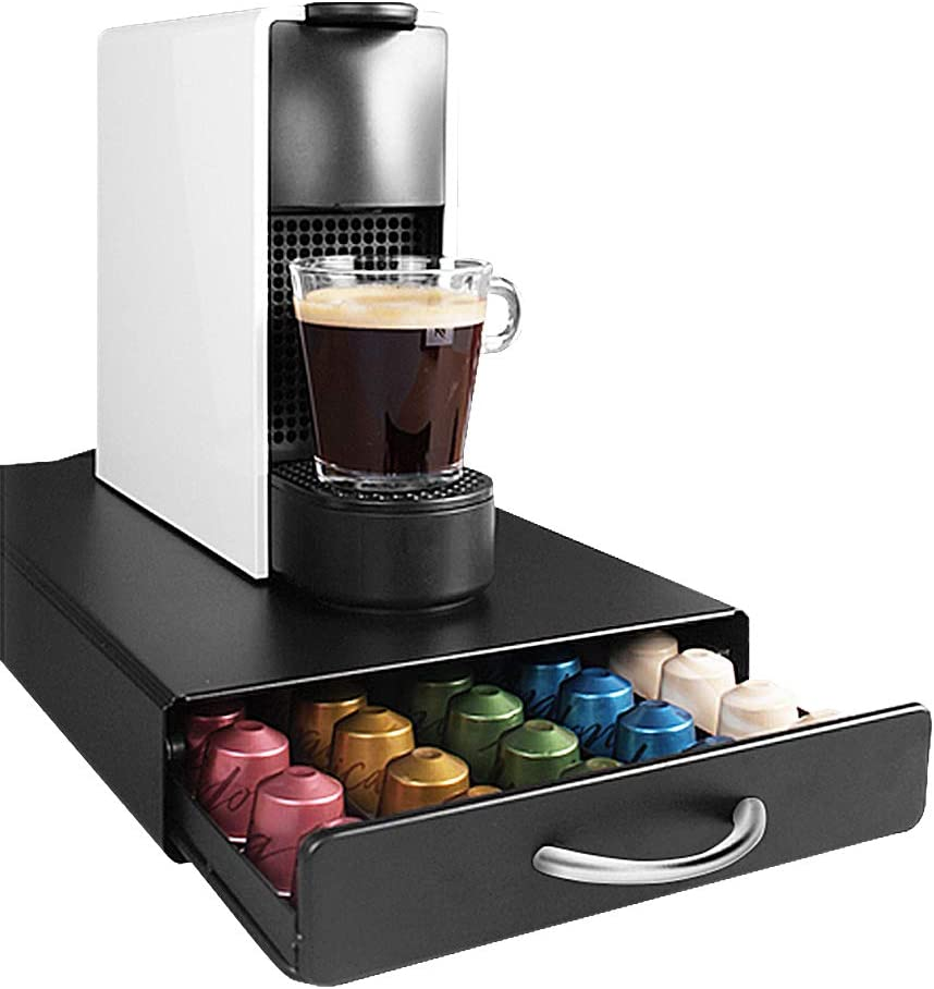 Coffee Pod Capsule Drawer Nespresso 20 Coffee Holder Capsules Organiser  Storage