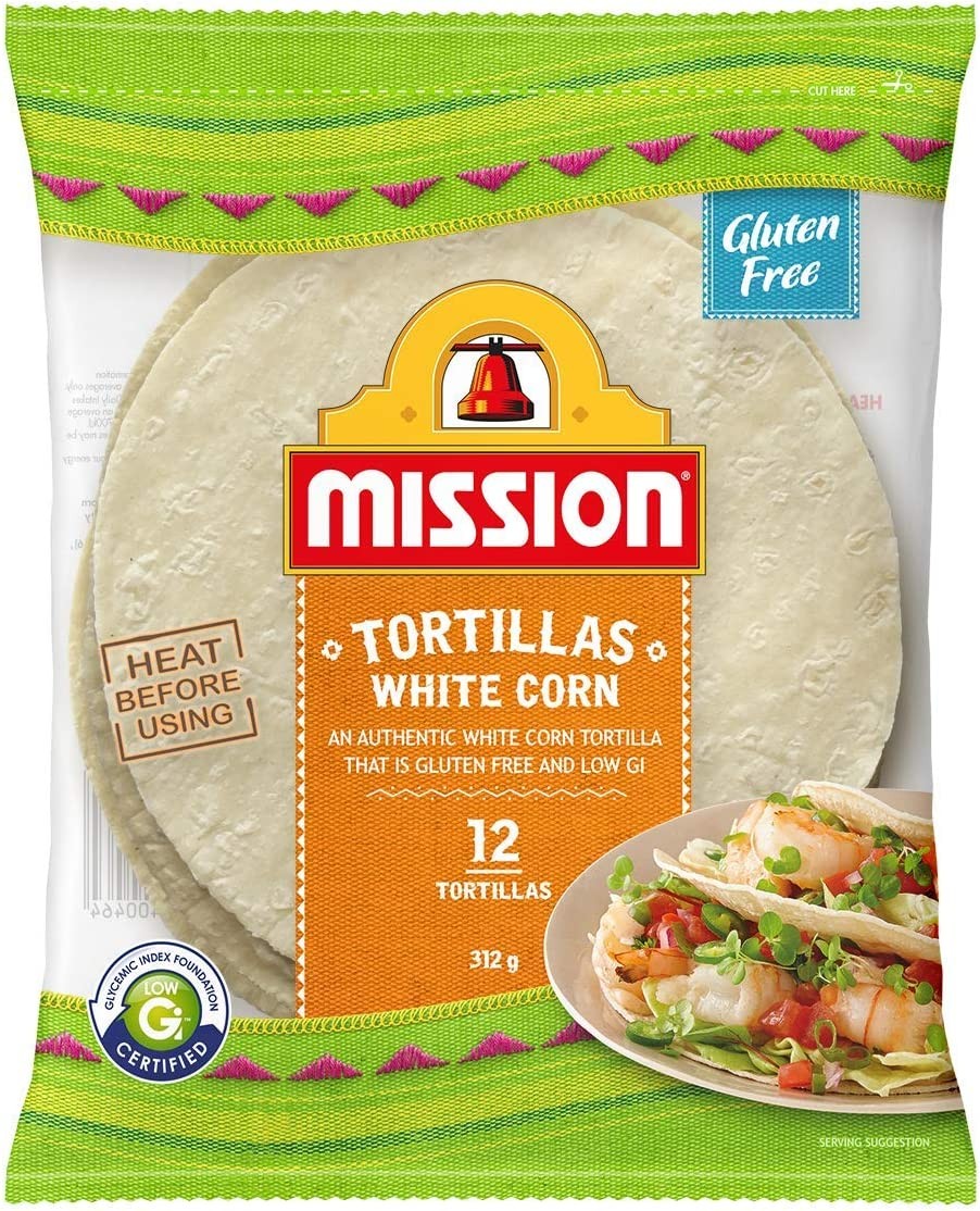 Mission White Corn Tortillas, 12 Tortillas, 312G