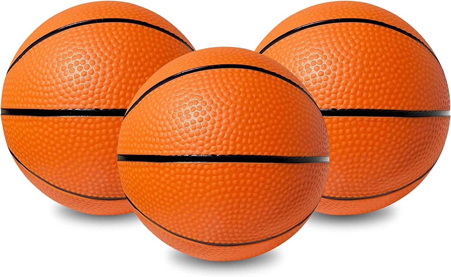 Botabee 5″ Mini Basketball Balls for Mini Hoop Basketball or over the Door Basketball Hoop Games | PVC, Small Basketball for Indoor or Outdoor Play (Mini Basketball, 3 Pack)