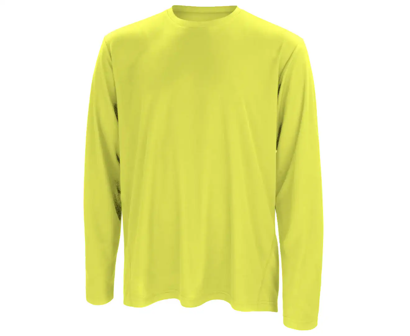 Spiro Mens Sports Quick-Dry Long Sleeve Performance T-Shirt (Lime