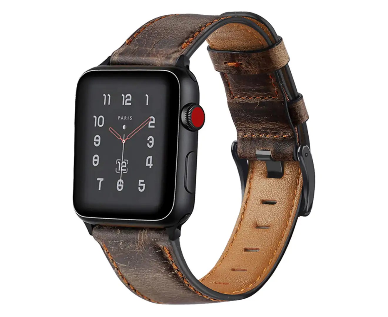 Compatible with Apple Watch Band 38-40Mm /42-44Mm, Genuine Leather Replacement Band Compatible with Apple Watch Series 5/ 4/3 /2 /1