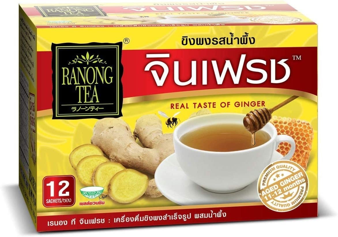 Ranong Tea Ginger Honey Tea, 144 G