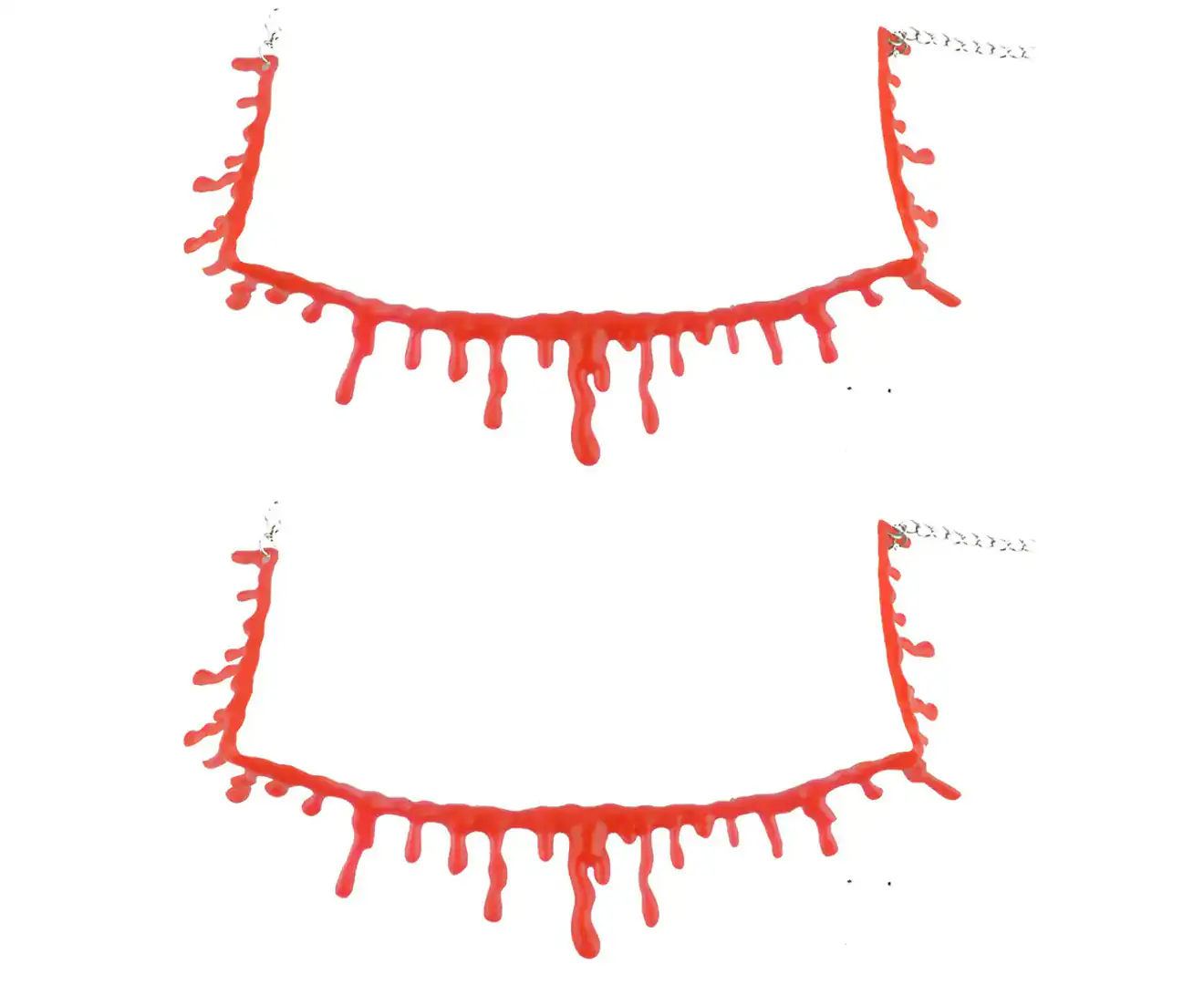 Halloween Necklace Vampire Blood Choker Necklace Scary Halloween Party Favors Decorations 2Pcs