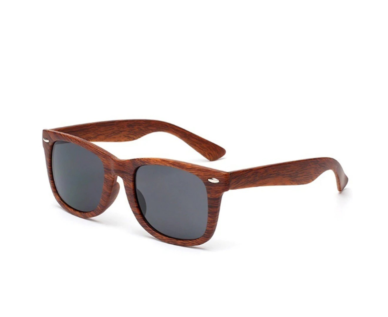 2PCS Men Retro Bamboo Sunglasses Wooden Bamboo Glasses Men Brand Designer Fashion Square Wood Sun Male Faux Wood Glasses Unisex