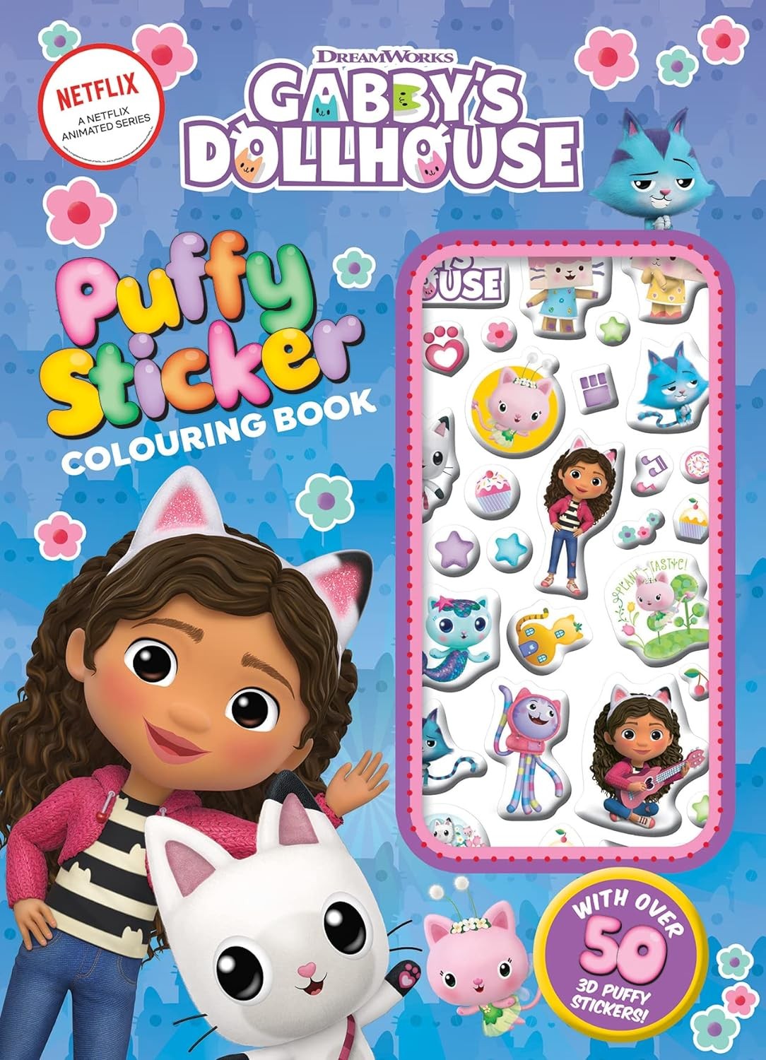 Gabby’S Dollhouse: Puffy Sticker Colouring Book (Dreamworks)