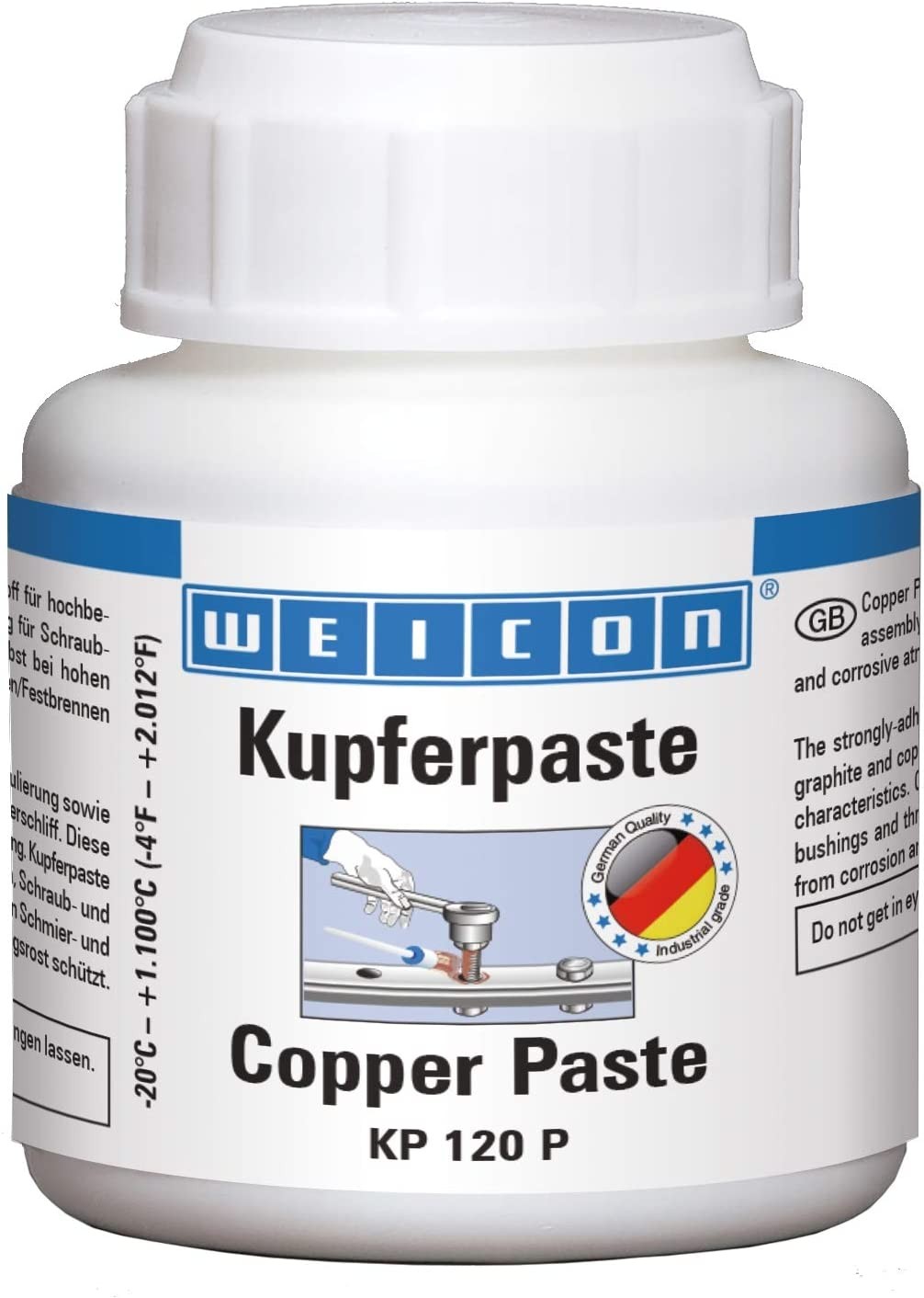 WEICON Copper Paste | 120 G | Protection, Release Agent and Lubricant at High Temperatures