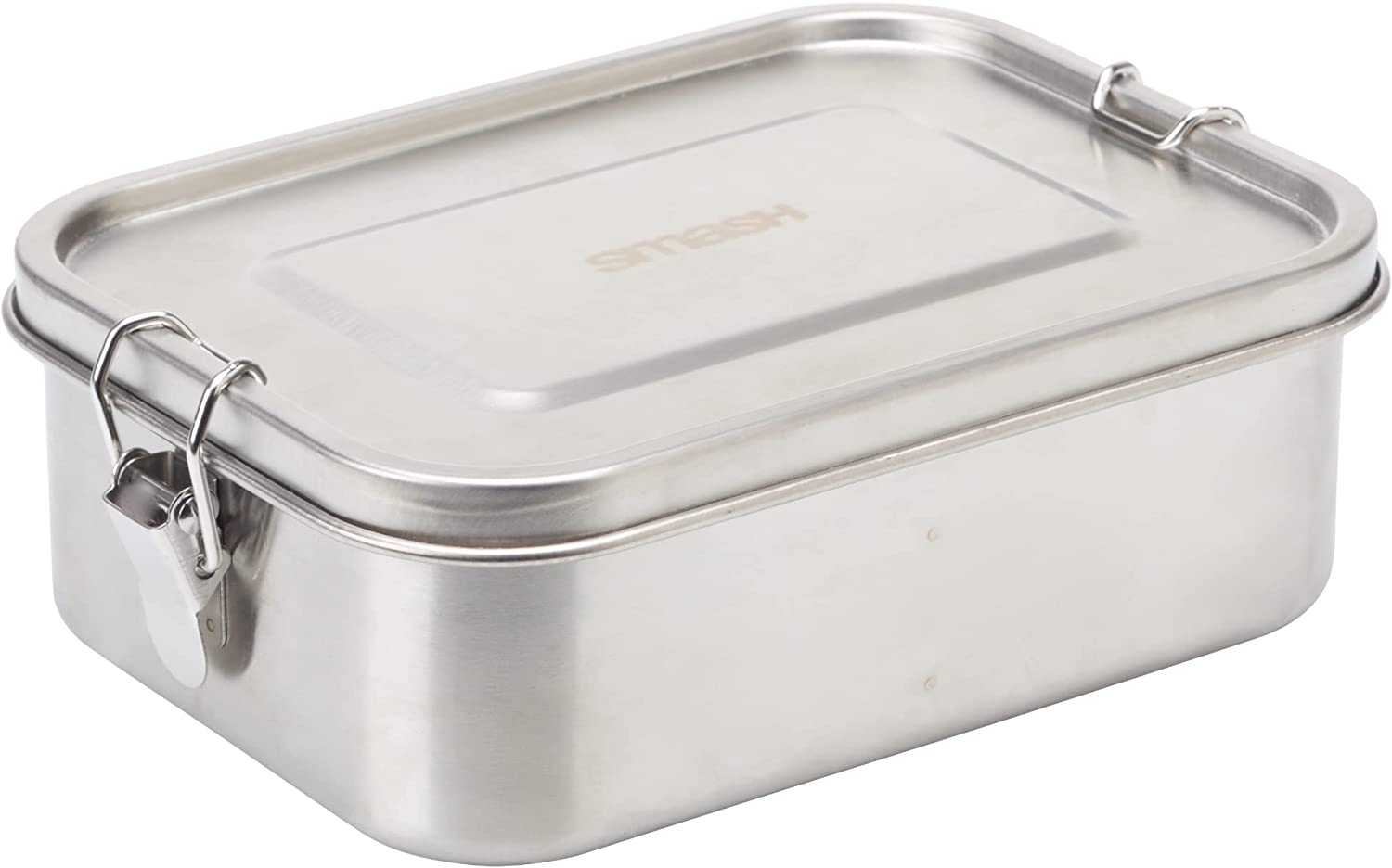 Smash Stainless Steel 3 Compartment Bento Box with Stainless Steel Lid