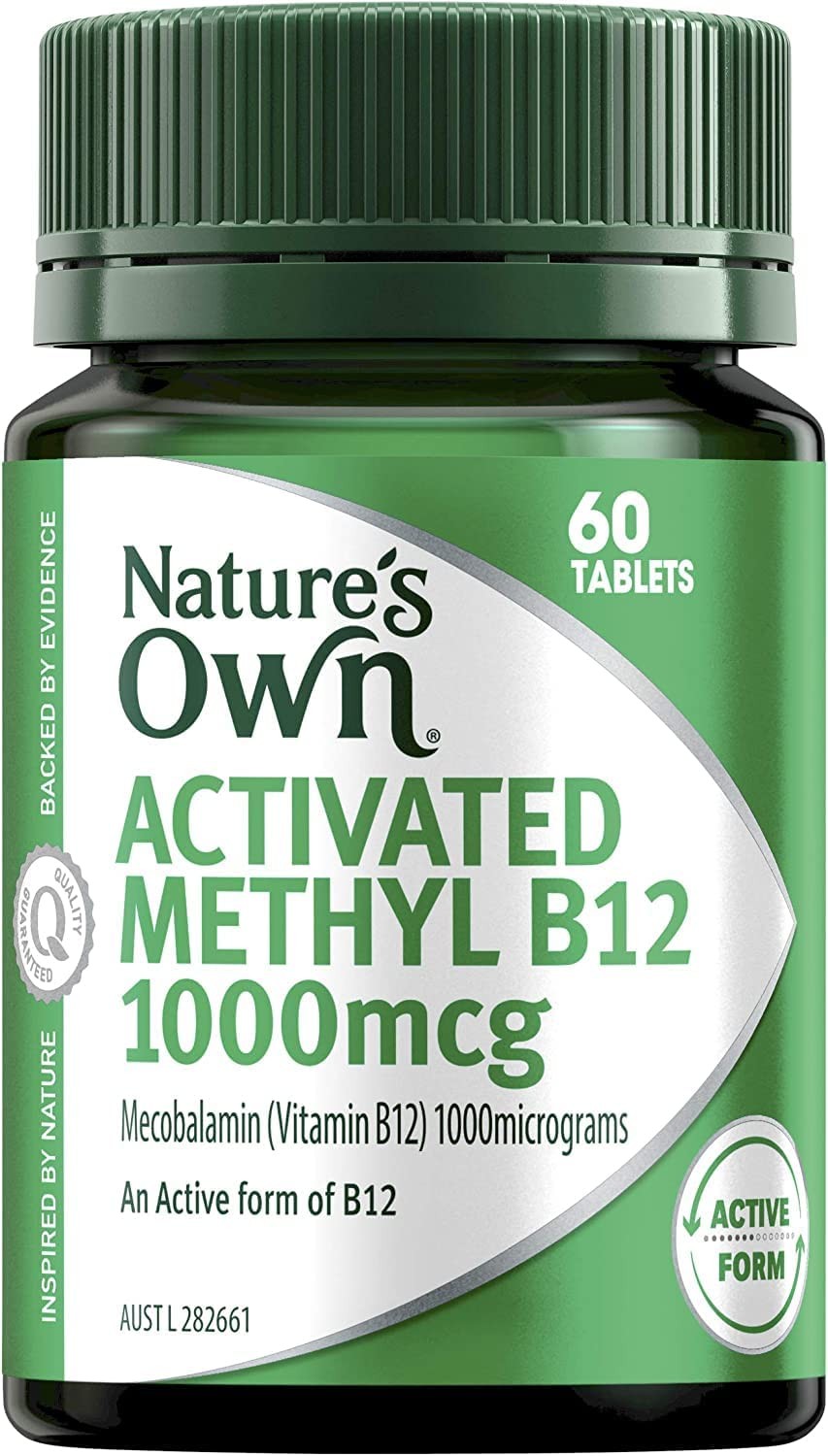 Nature’S Own Activated Methyl B12 Tablets 60 – Maintains Vitamin B12 in Normal Range – Vitamin B Aids in Metabolic Reactions & Amino Acid Synthesis