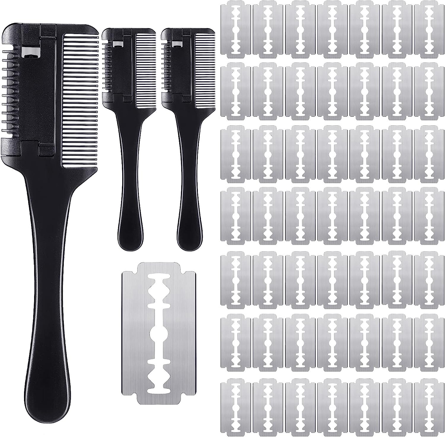 Cat brush outlet with razor