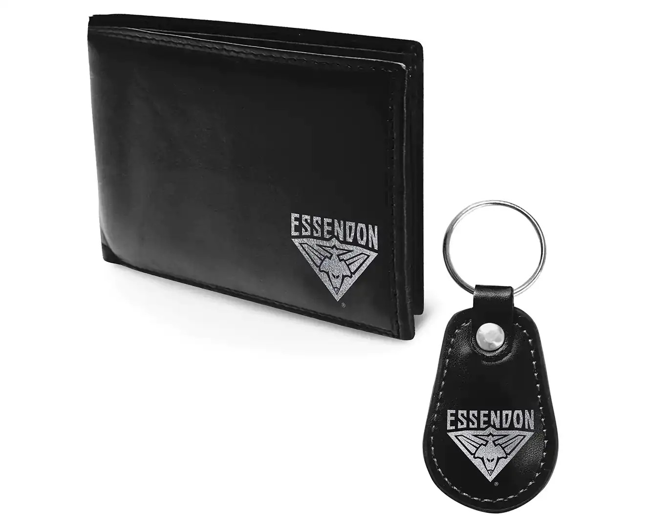 AFL Essendon Bombers Wallet & Keyring Gift Pack – Black