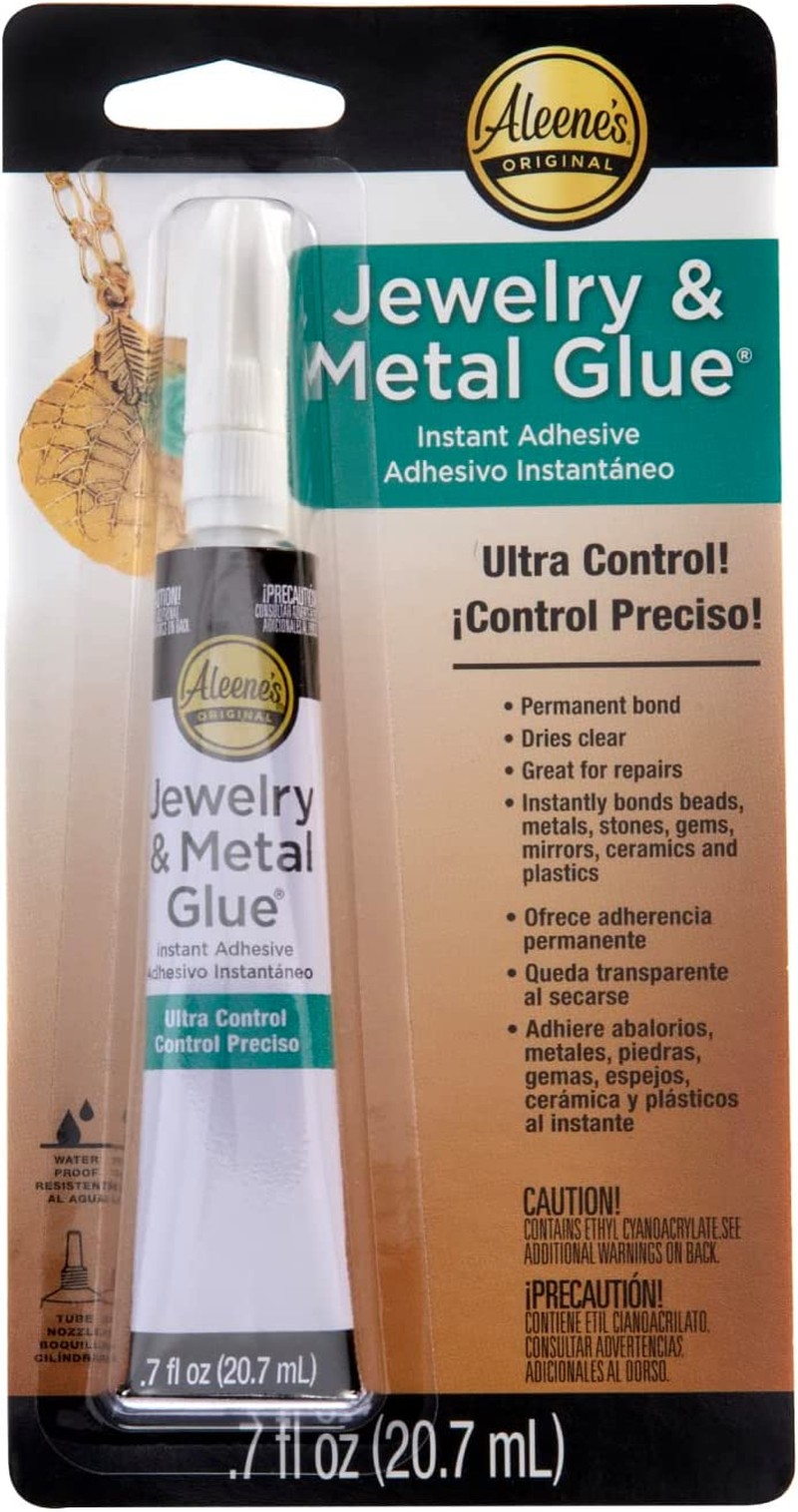 Aleene’S 21709 Jewelry & Metal Instant Adhesive Transparent, 70 Ounce