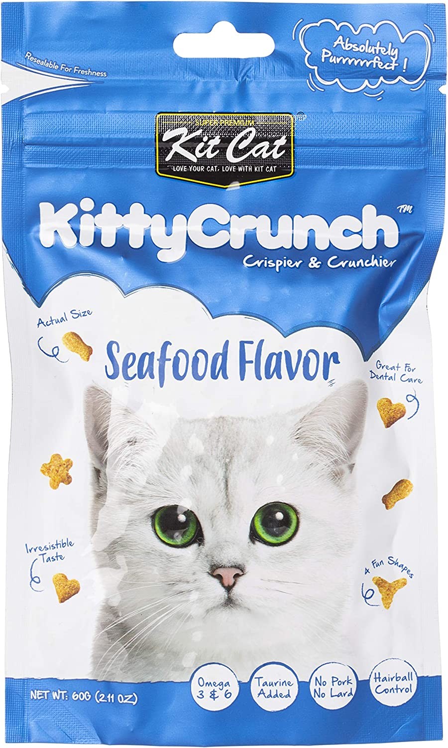 Kit Cat Kitty Crunch Seafood Treat 60 G