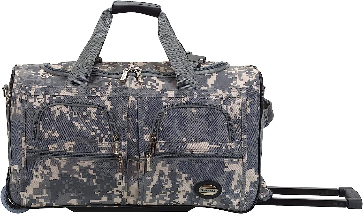 Rockland 22″ Rolling Duffle Bag, Acu-Camo, Acu-Camo, One Size, 22″ Rolling Duffle Bag