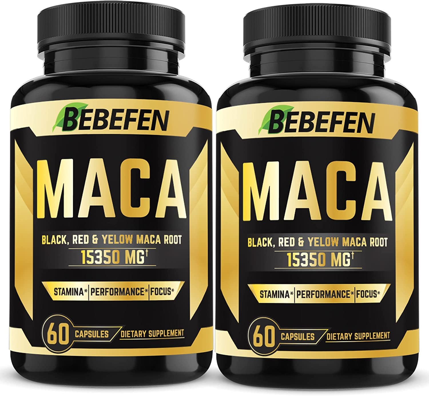 2 Packs Maca Root Extract Supplement for Men and 15350Mg – Panax Ginseng, Tribulus, Ashwagandha – Stamina, Energy, Mood Support Supplement