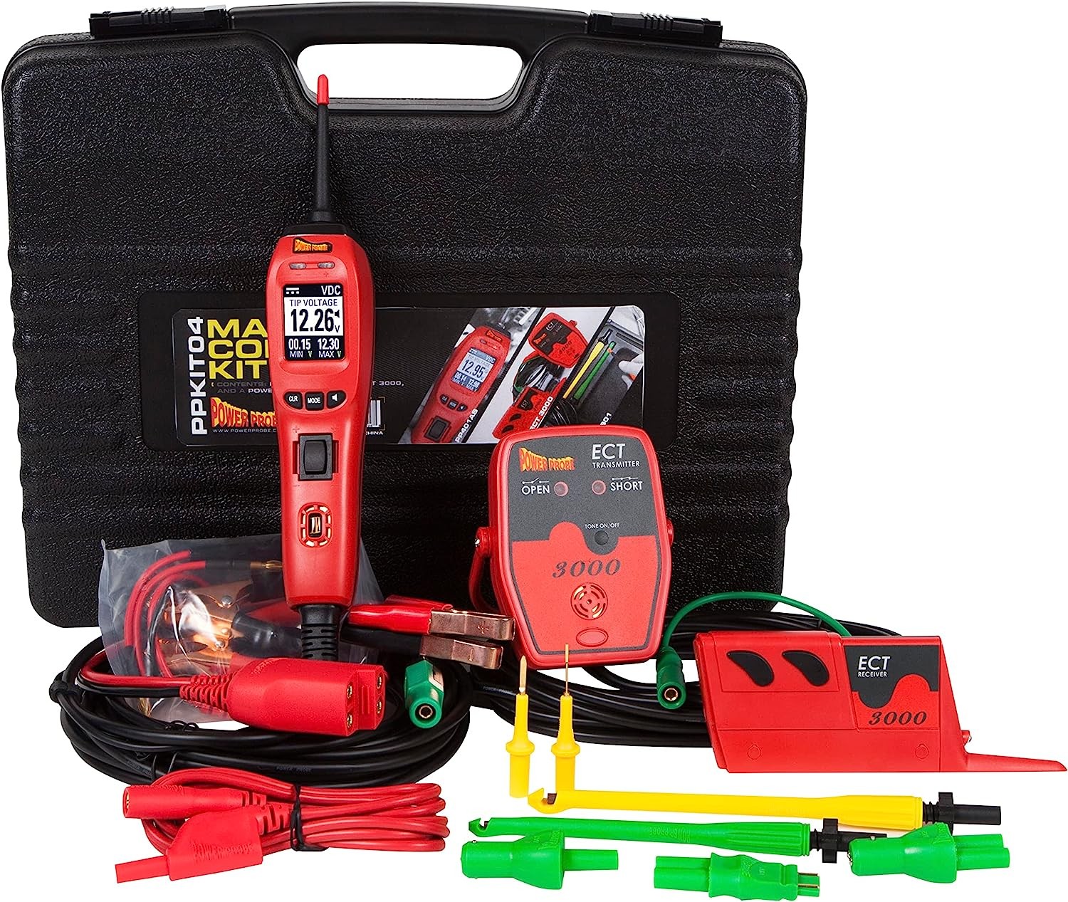 POWER PROBE IV Master Combo Kit – Red (PPKIT04) Includes Power Probe IV with PPECT3000 and Accesso