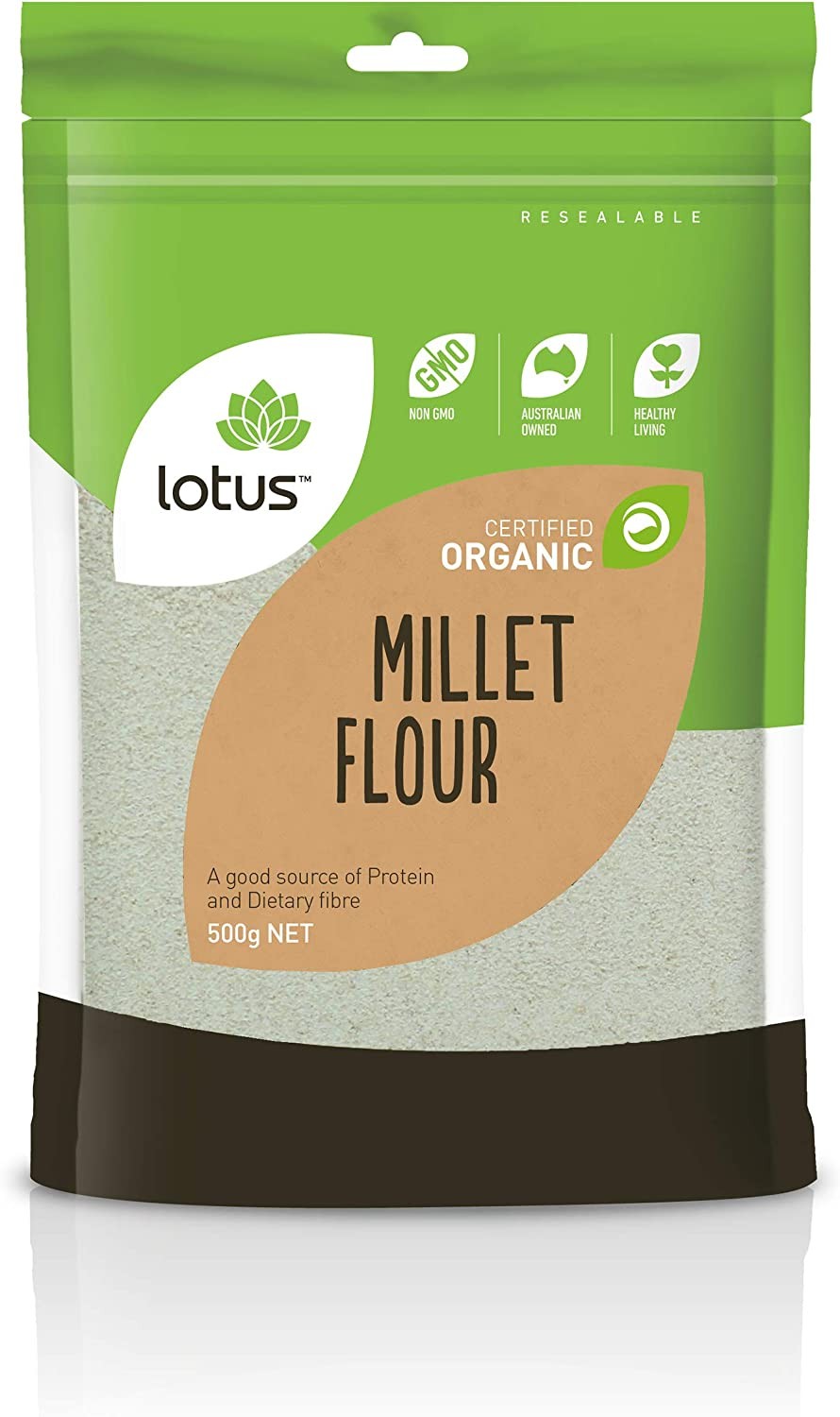 Lotus Organic Millet Flour, 500 G