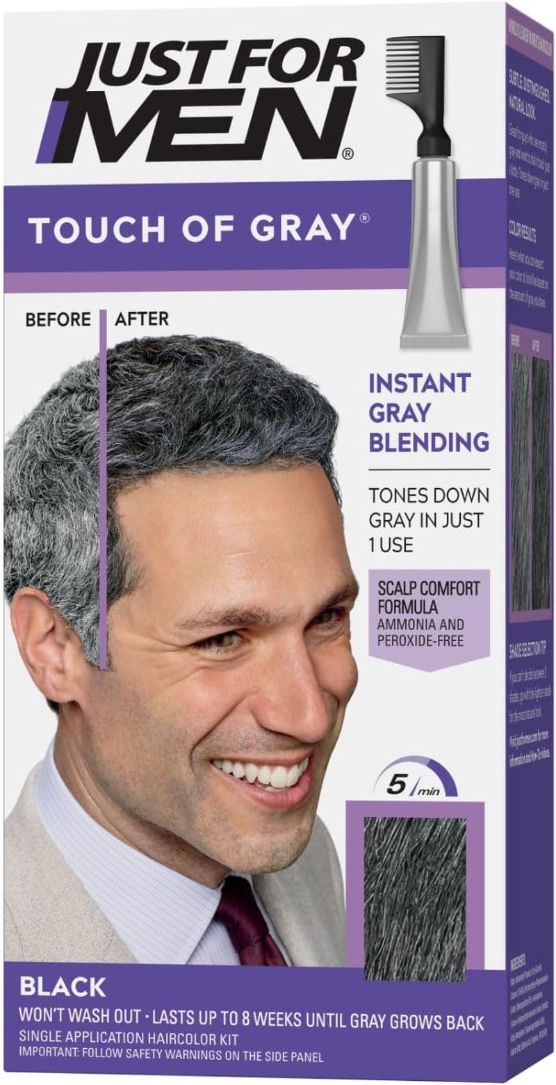 Touch of Gray Men’S Hair Color, Black