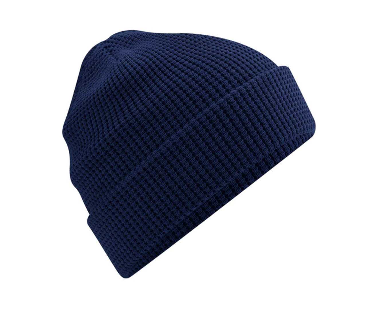 Beechfield Unisex Adult Waffle Organic Cotton Beanie (Oxford Navy) – RW8312