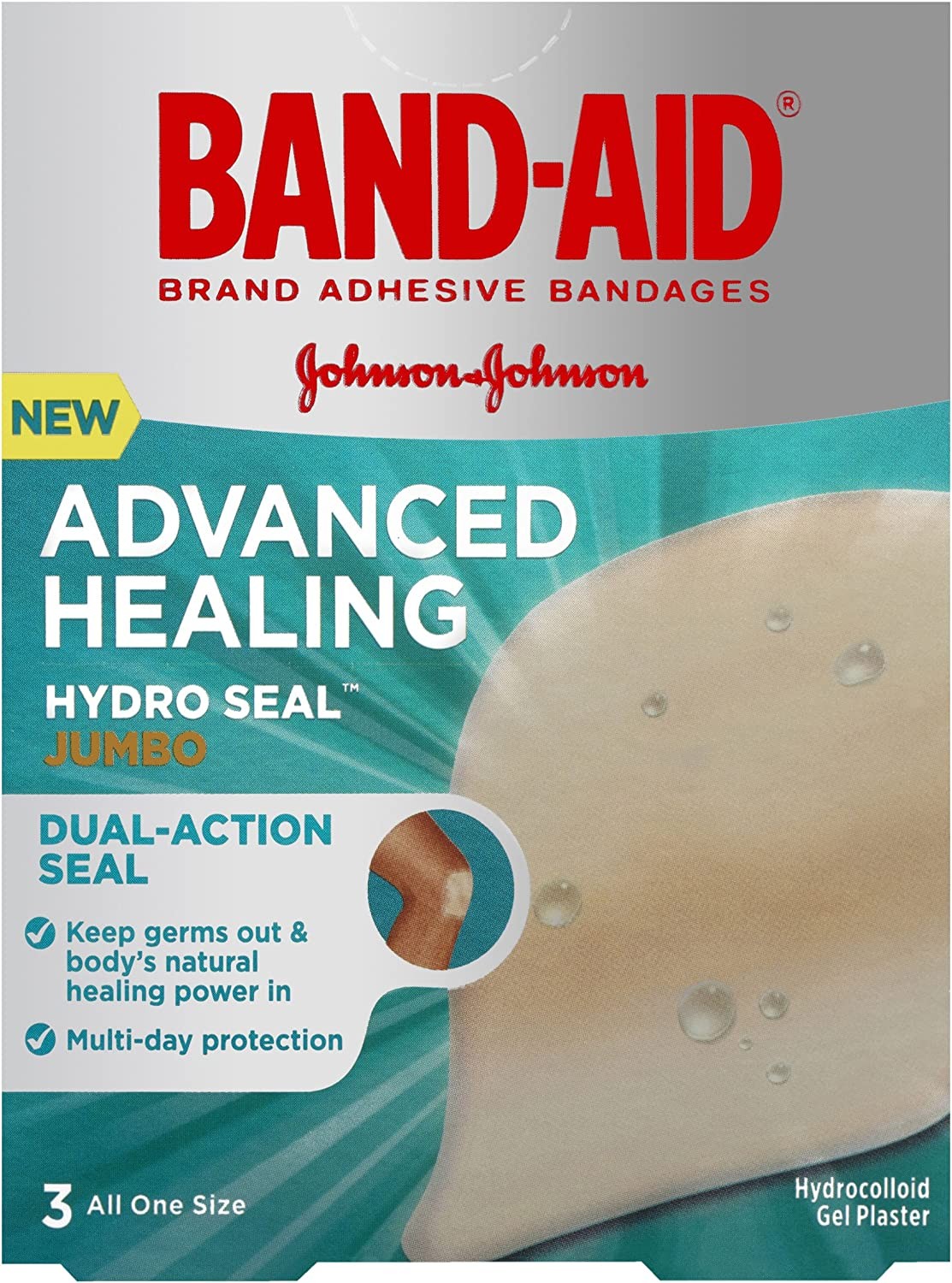 Band-Aid Advanced Healing Hydro Seal Jumbo 3 Pack