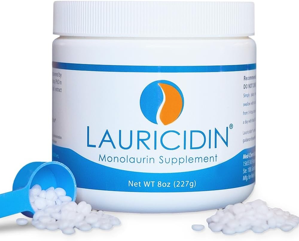 Lauricidin – the Original Monolaurin Supplement- 3000Mg per Serving- 227 G (Pack of 1) per Jar