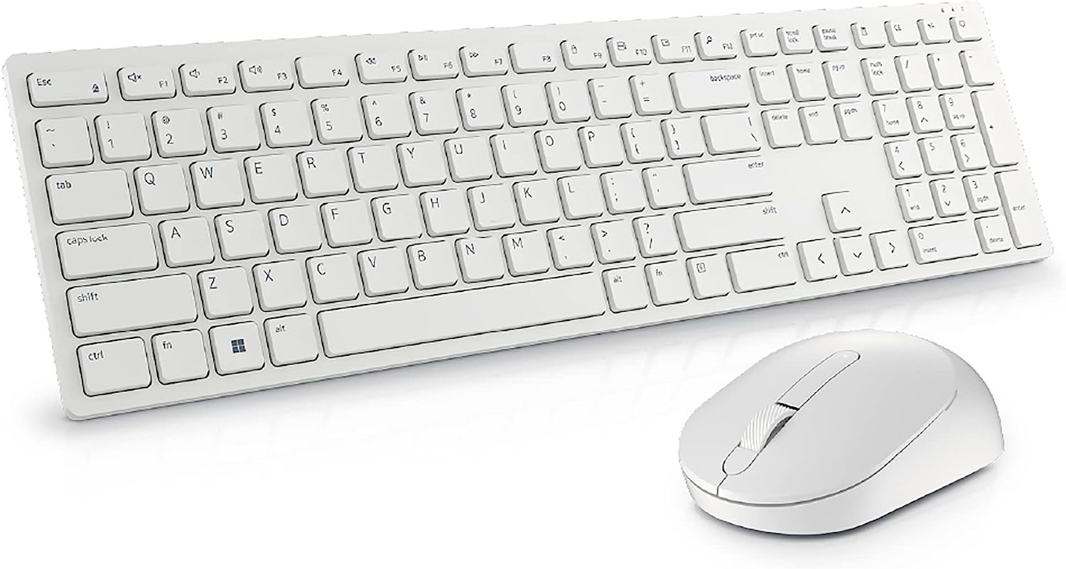 Dell Pro Wireless Keyboard & Mouse, KM5221W, White