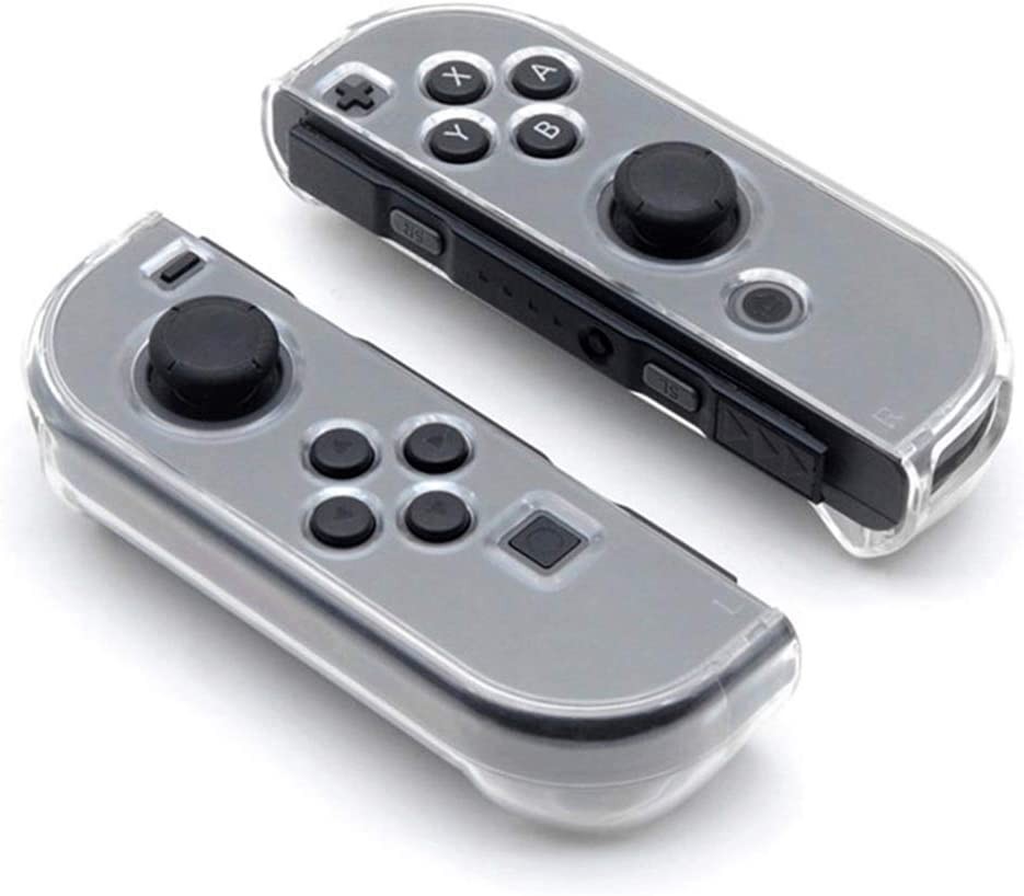 OSTENT Crystal Clear Hard Cover Case Guards for Nintendo Switch Joy-Con Controller