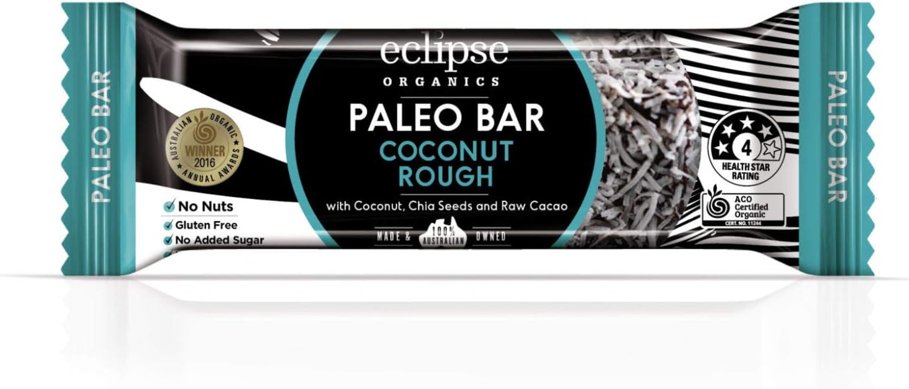 Eclipse Organics Paleo Bar – Coconut Rough 540G 12X45G Box