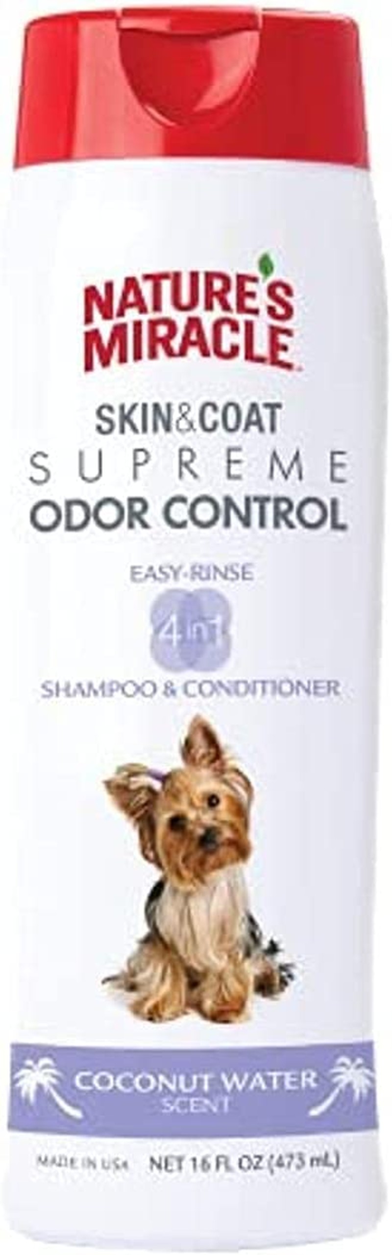 Nature’S Miracle Skin and Coat Supreme Odor Control Coconut Water Shampoo and Conditioner 473 Ml