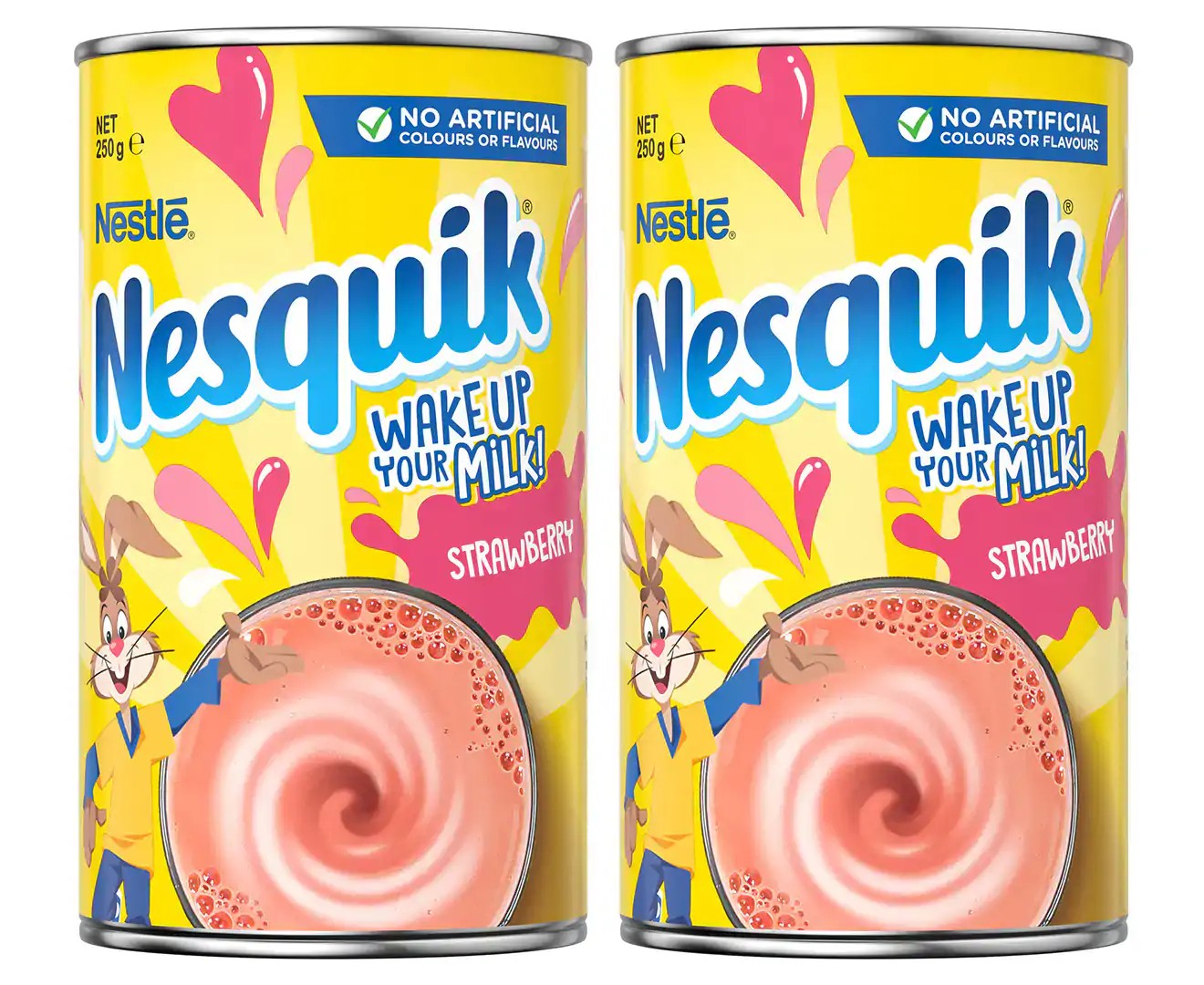 2 X Nestlé Nesquik Strawberry Powder 250G