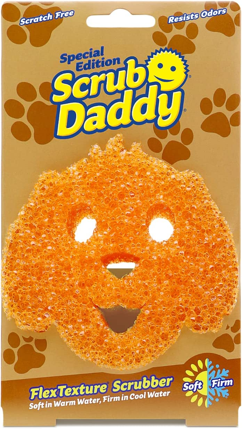 Scrub Daddy Limited Edition Dog Shape Scrub, Orange