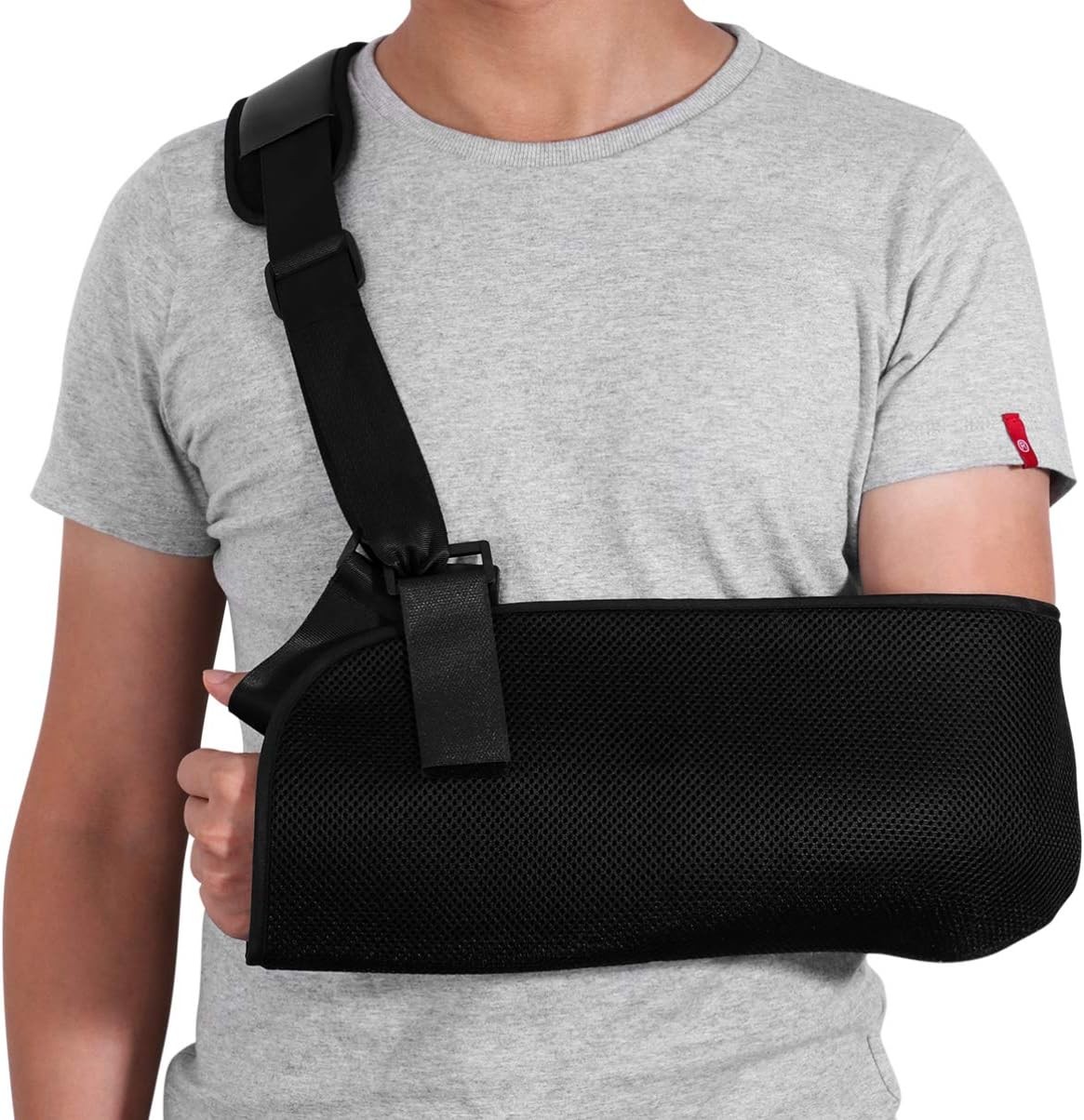 EXCEART Adjustable Arm Sling Shoulder Brace Rotator Cuff and Elbow Support Brace Immobilizer Band for Broken Wrist Fractured Arm