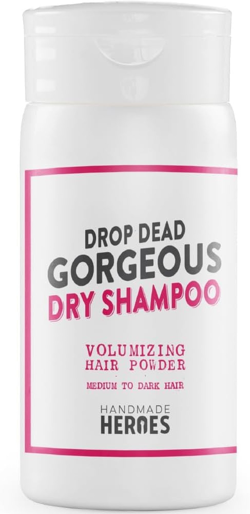 100% Natural Non Aerosol Dry Shampoo Powder | Drop Dead Gorgeous Dry Shampoo Volume Powder by Handmade Heroes | 50G | 100% Natural and Vegan, Sustainable | for Medium and Dark Hair Brunette | Volumizing Hair Powder Suitable for Air Travel, Women and Men