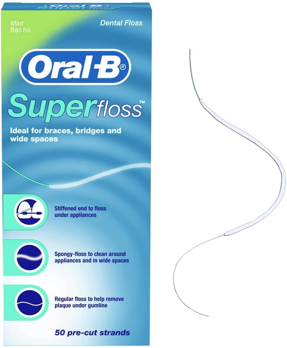 Oral-B Super Floss, Dental Floss, Original (50-Count)