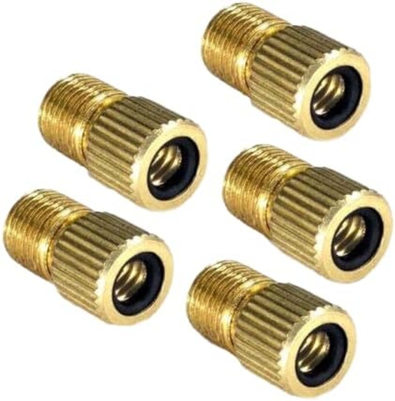 5PCS Bicycle Pump Adapters Converter Presta to Schrader Bike Valve Tyre Connector AU