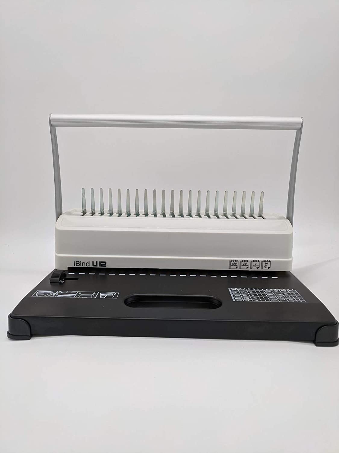 New Home Office Plastic Comb Binder/Binding Machine 21 Holes – White