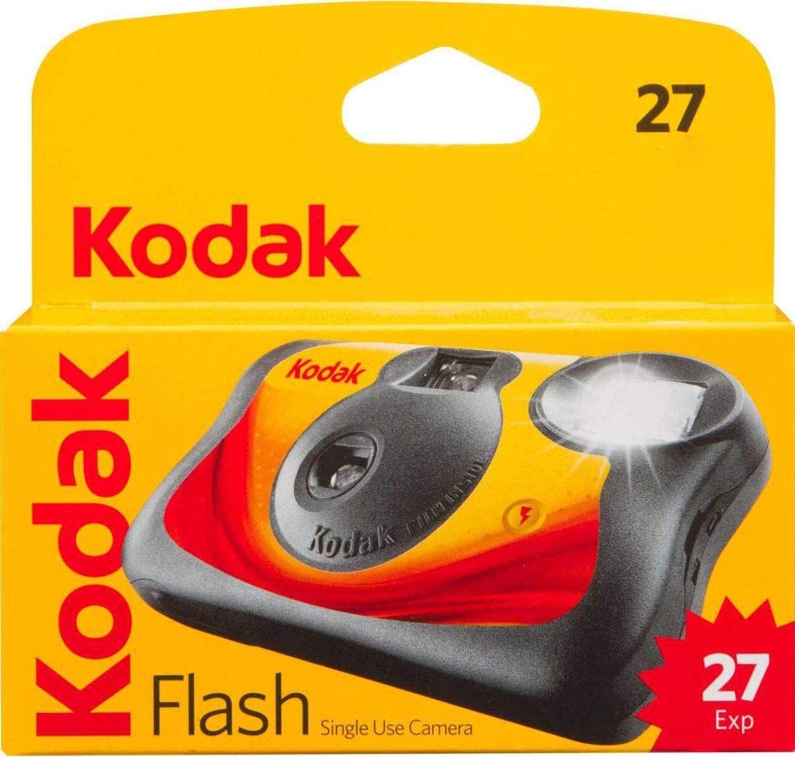 Kodak Fun Saver Single Use Camera, Capture Your Memories! (27 Exposures)- 8053415, Red/Black