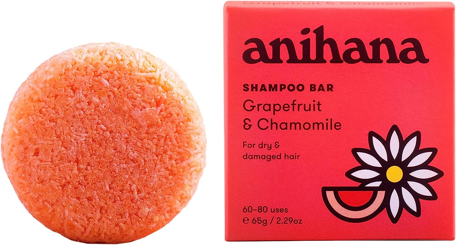 Anihana Grapefruit and Chamomile Dry Damaged Hair Shampoo Bar 65 G