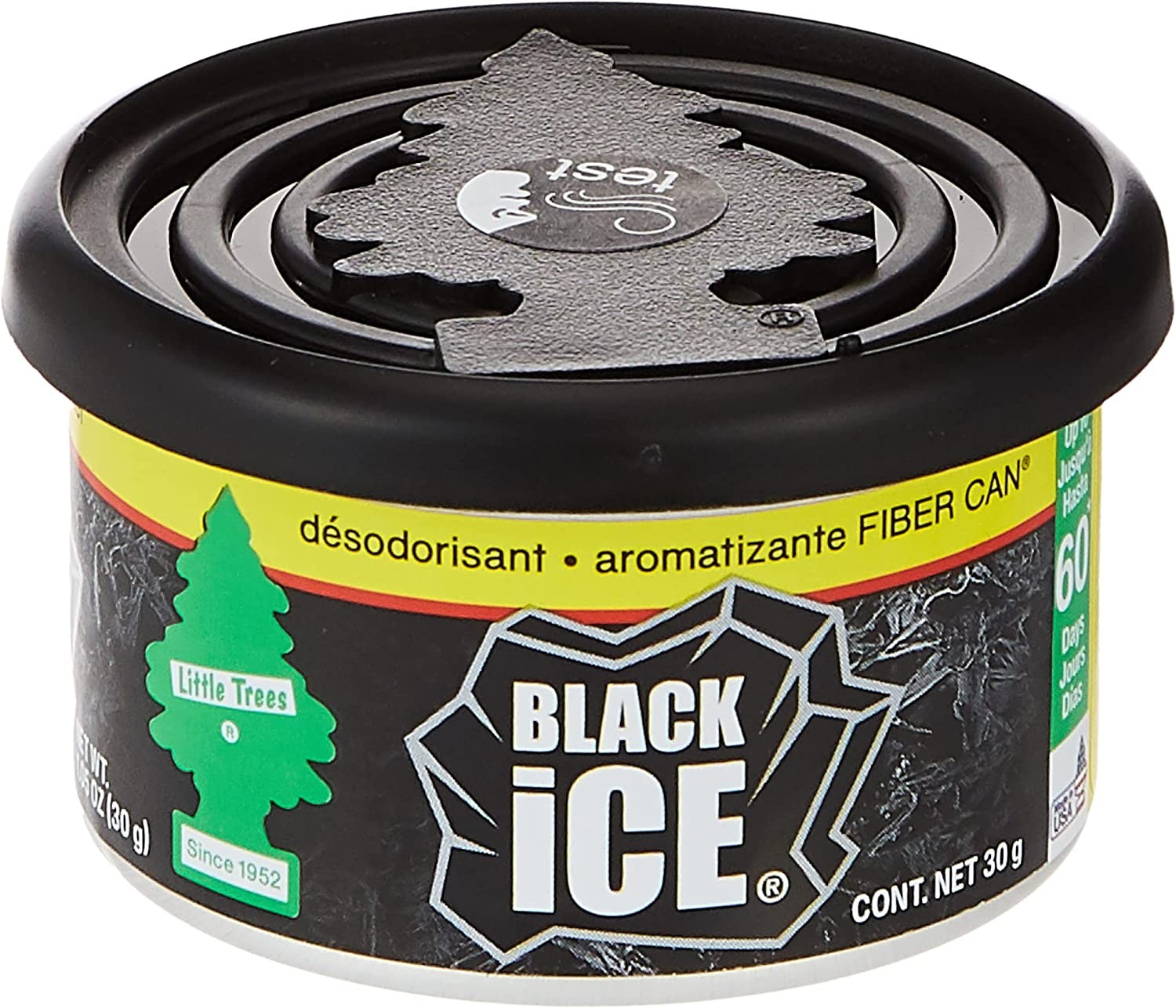 Little Trees Black Ice Tin Air Freshener