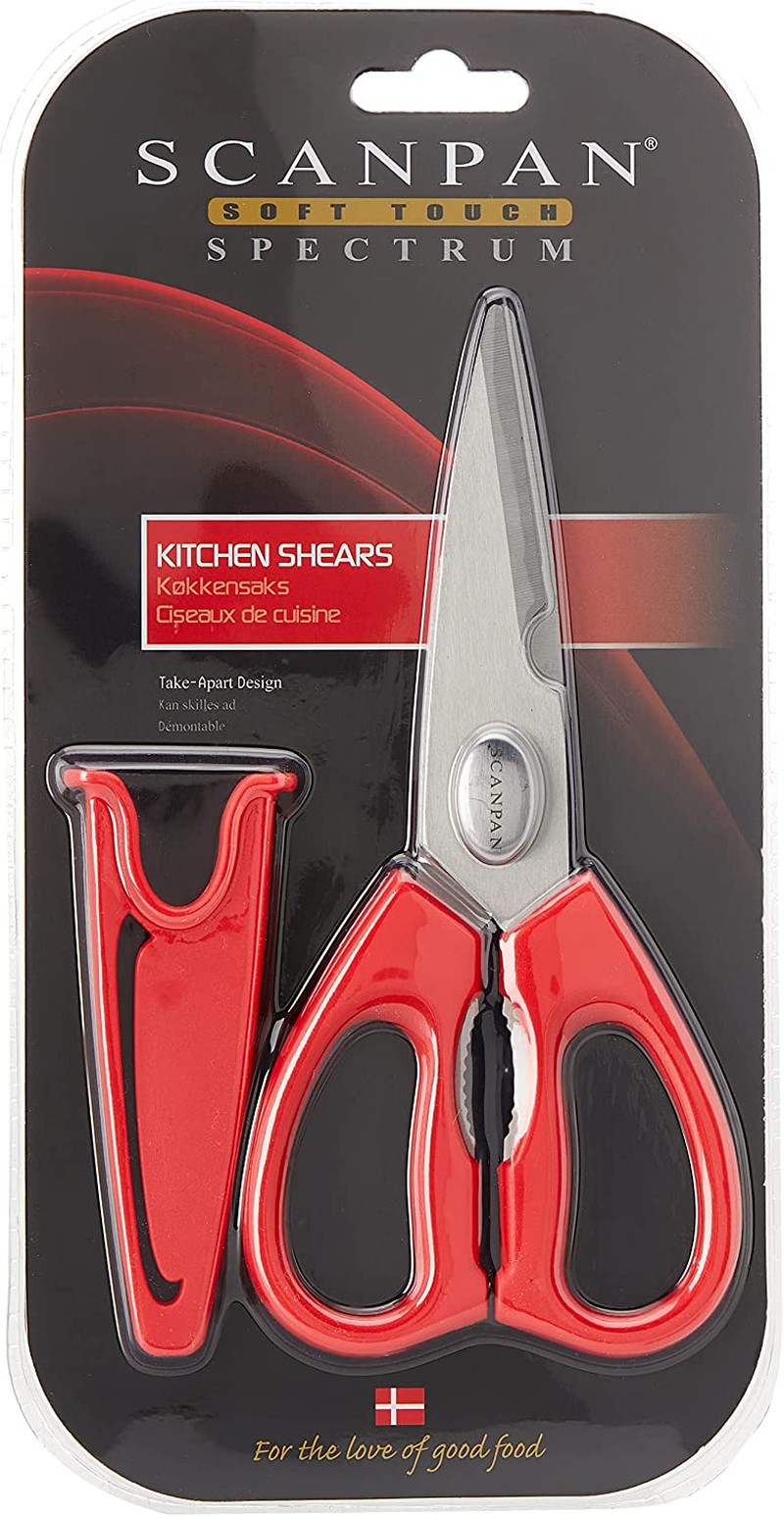 Scanpan Spectrum Soft Touch Kitchen Shears, Red, (51929300)