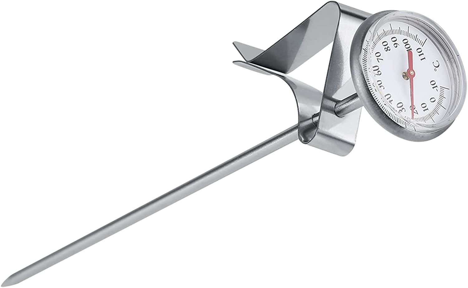 Milk Thermometer, Milk Frothing Temperature Gauge with Stainless Steel Tip for Coffee Drinks