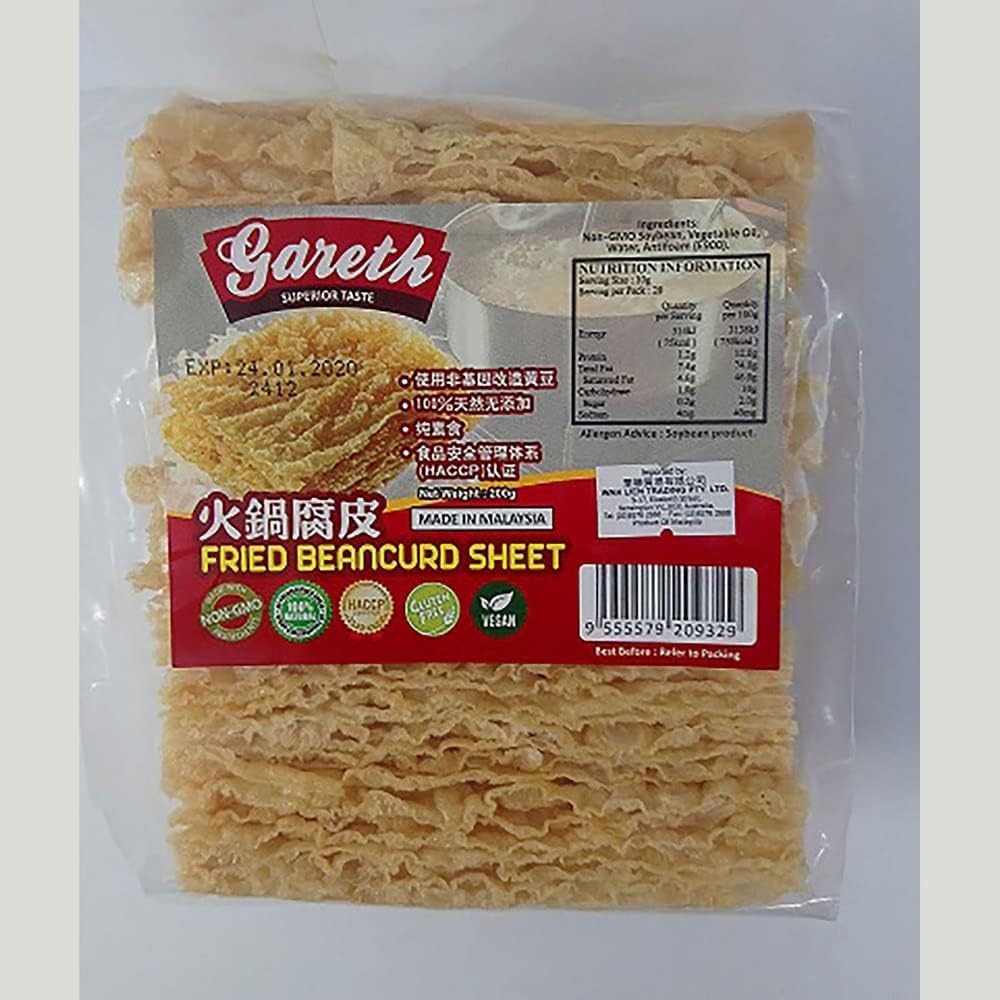 Gareth Fried Beancurd Sheet 200 G