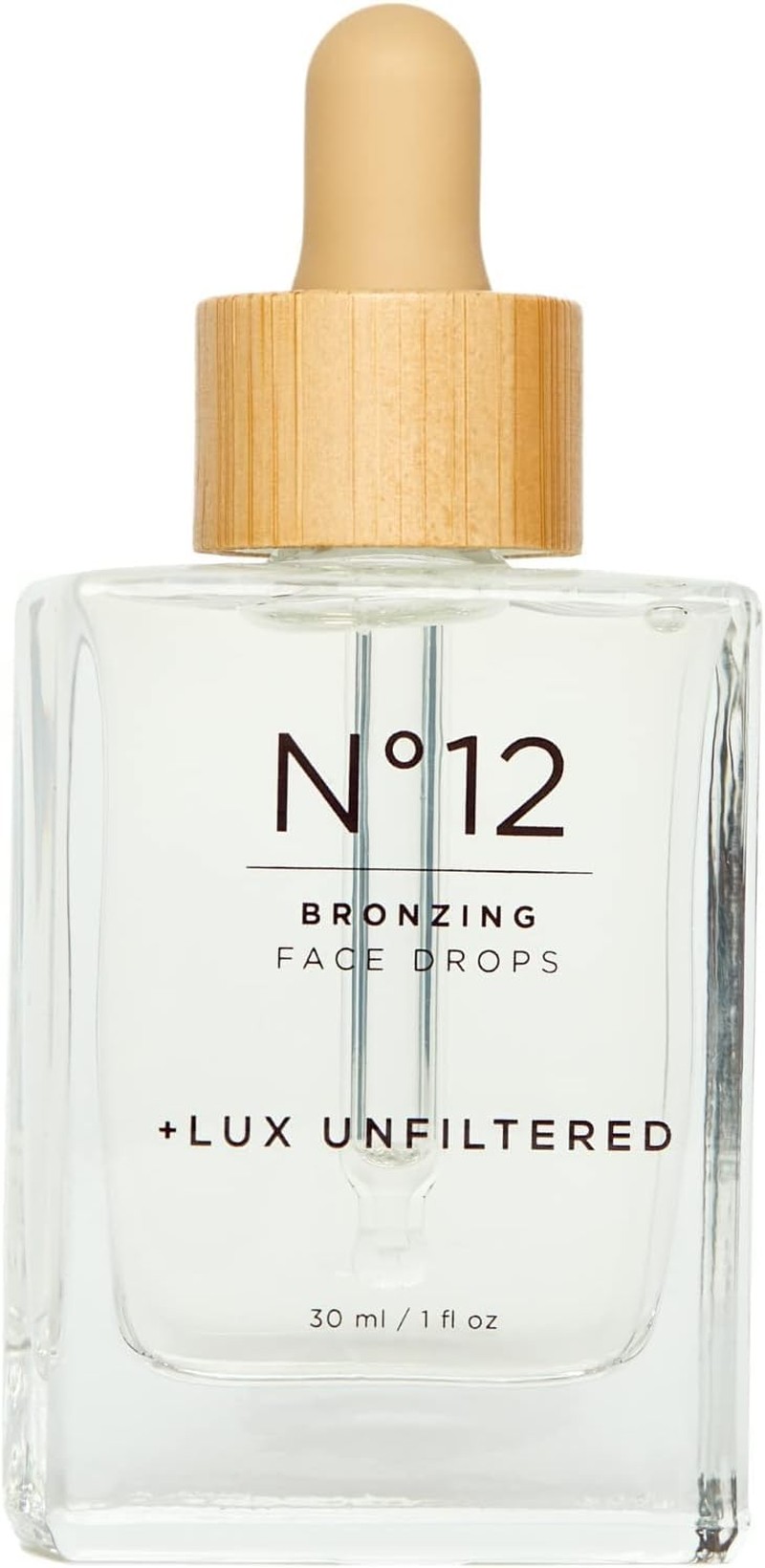 + Lux Unfiltered N°12 Bronzing Self Tanning Drops in Fragrance Free-Gluten Free, Cruelty Free & Vegan Face Tanner Drops-Easy,No Mess Face Tanning Drops-Best Self Tanner for Glowing Skin All Year Round