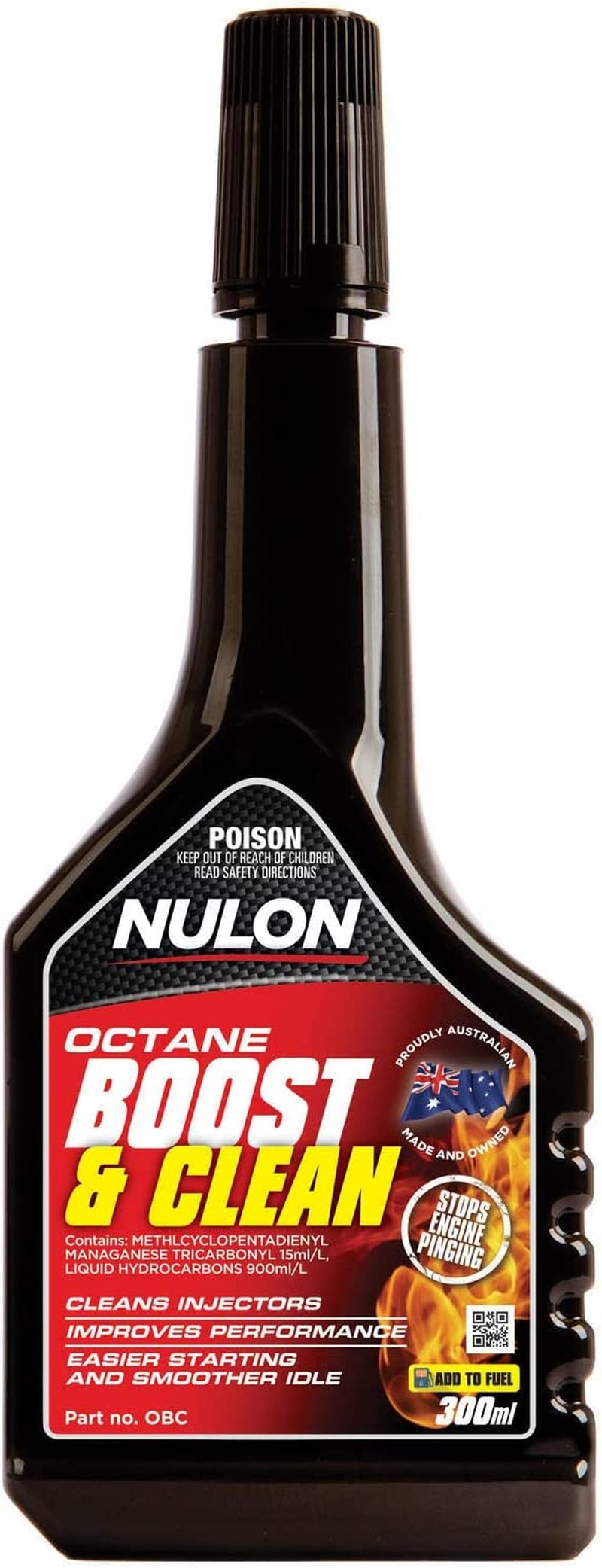 Nulon Octane Boost and Clean 300Ml OBC300 (Pack of 2) Fuel System Cleaner Care