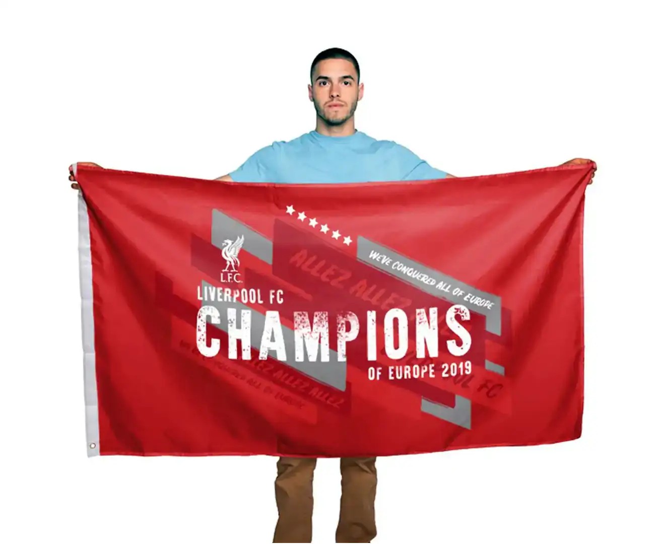 Liverpool FC Champions of Europe Flag (Red) – SG17348